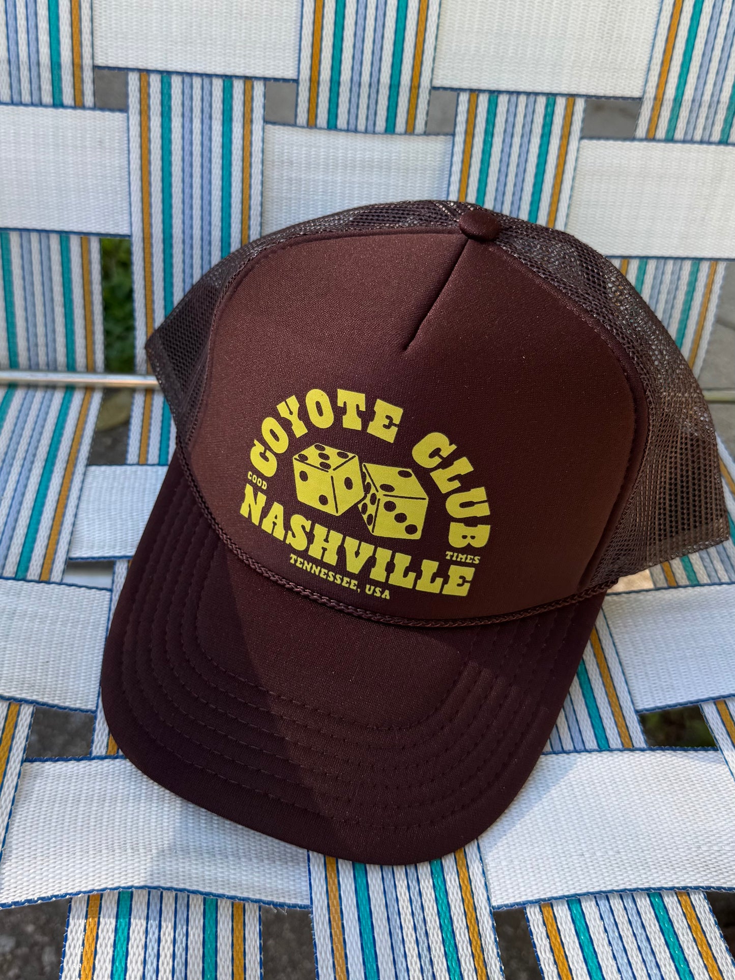 ‘GOOD TIMES’ TRUCKER - BROWN
