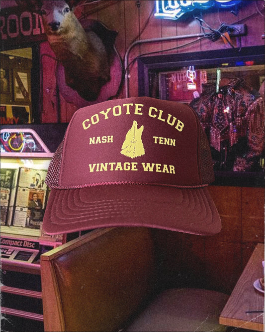 VINTAGE CLUB TRUCKER - BURGUNDY