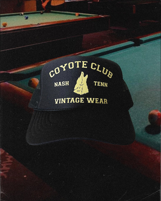 VINTAGE CLUB TRUCKER - BLACK